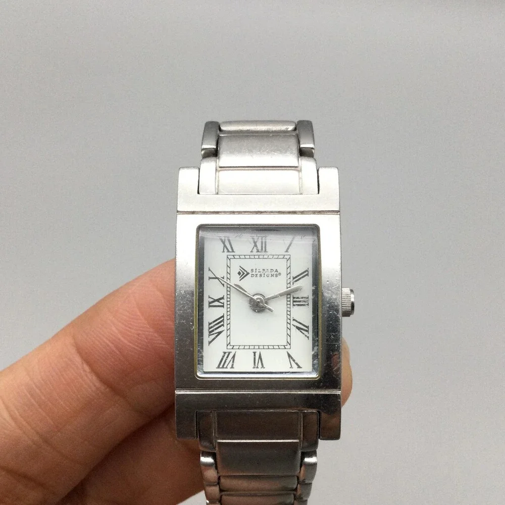 Silpada Designs Womens Watch 19mm Stainless Bracelet New Battery 7